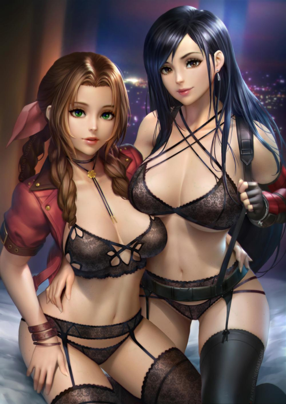 tifa lockhart+aerith gainsborough