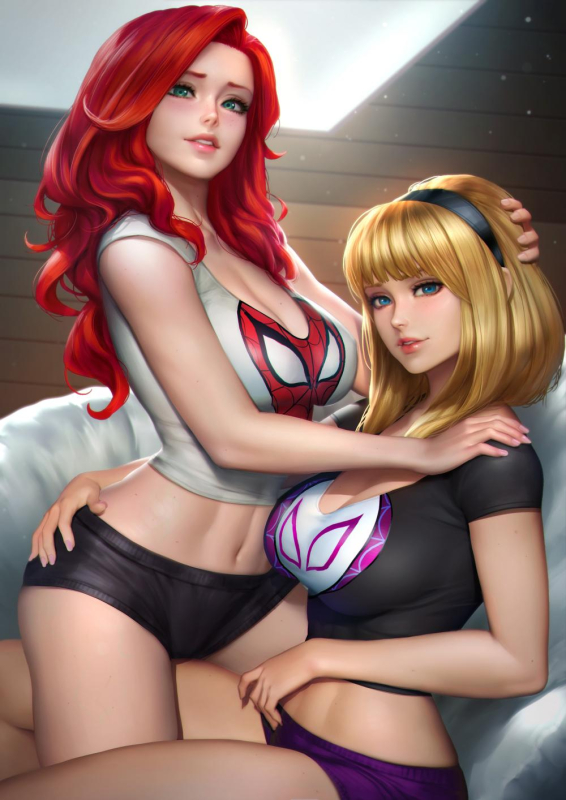 gwen stacy+mary jane watson