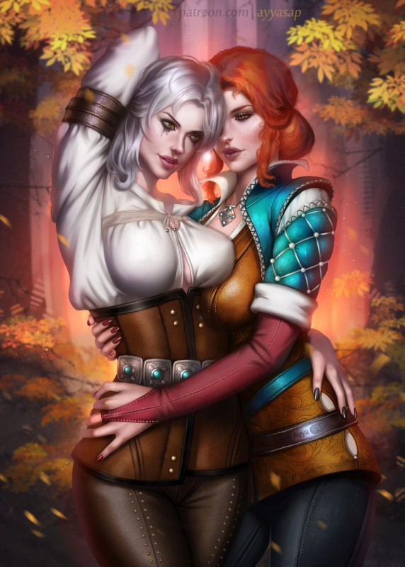 ciri+triss merigold