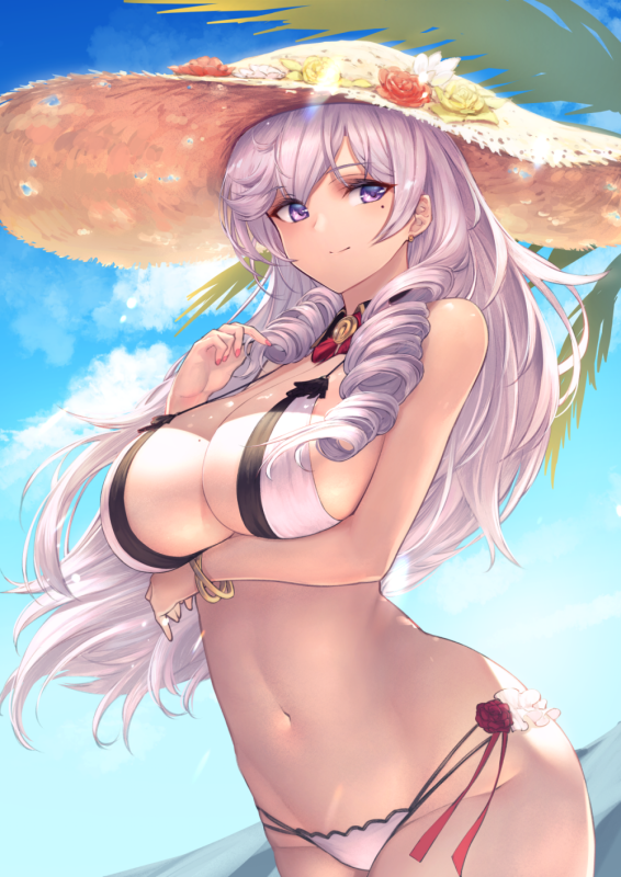 algerie (azur lane)+algerie (white sand angel) (azur lane)