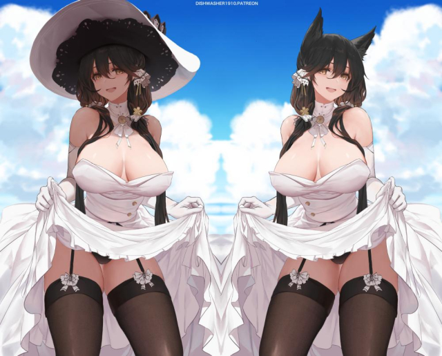 atago (azur lane)+illustrious (azur lane)