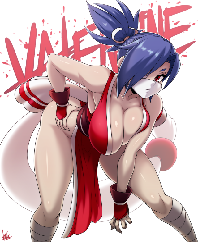 shiranui mai+valentine (skullgirls)