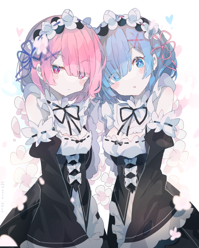 rem (re zero)+ram (re zero)