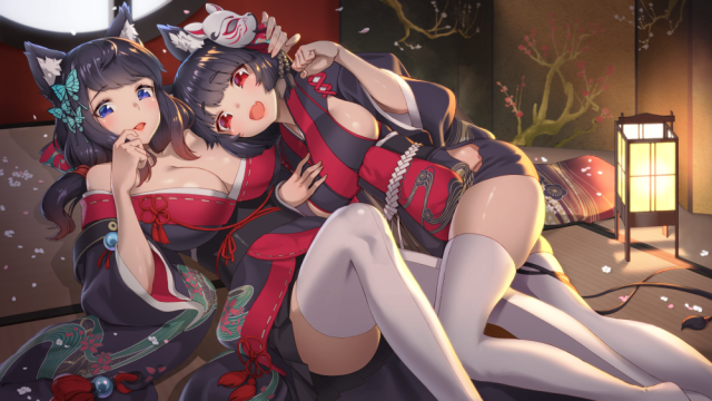 yamashiro (azur lane)+fusou (azur lane)