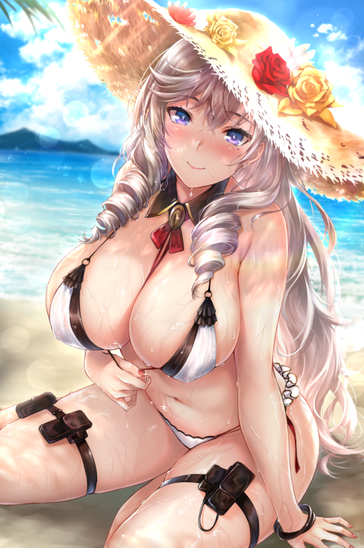 algerie (azur lane)+algerie (white sand angel) (azur lane)