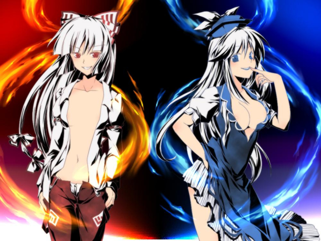 fujiwara no mokou+kamishirasawa keine