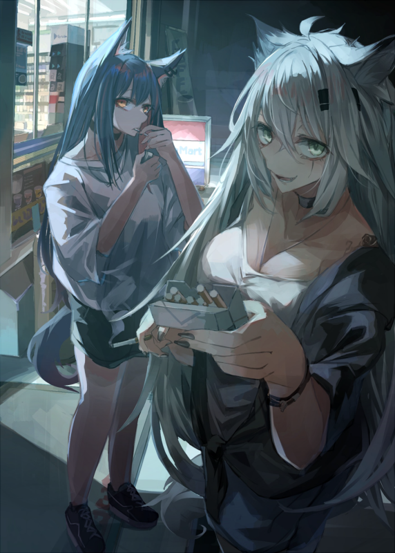 texas (arknights)+lappland (arknights)