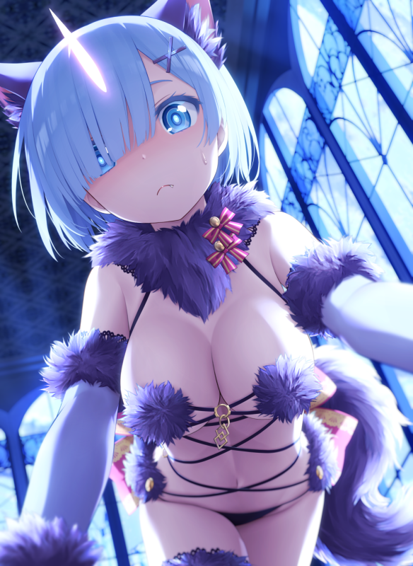 rem (re zero)+mash kyrielight+dangerous beast