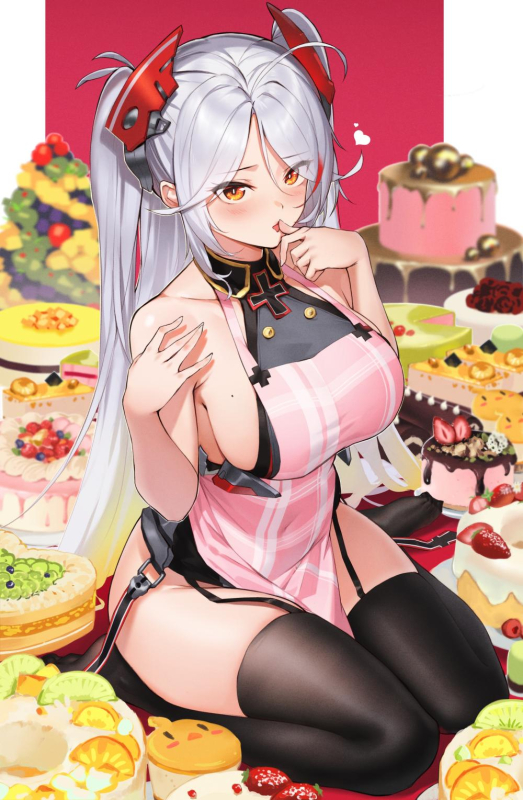 manjuu (azur lane)+prinz eugen (azur lane)