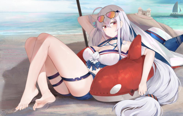 skadi (arknights)+skadi (riding waves) (arknights)