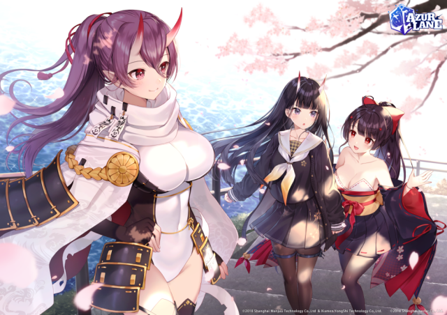 noshiro (azur lane)+izumo (azur lane)+agano (azur lane)