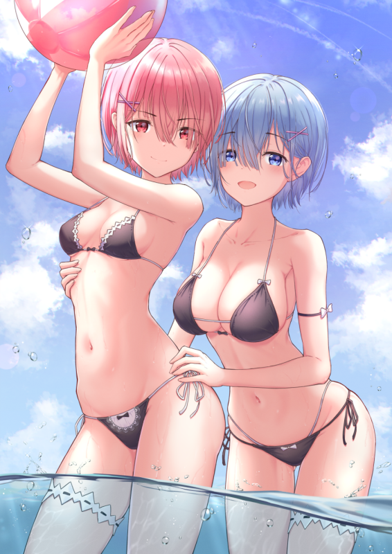 rem (re zero)+ram (re zero)