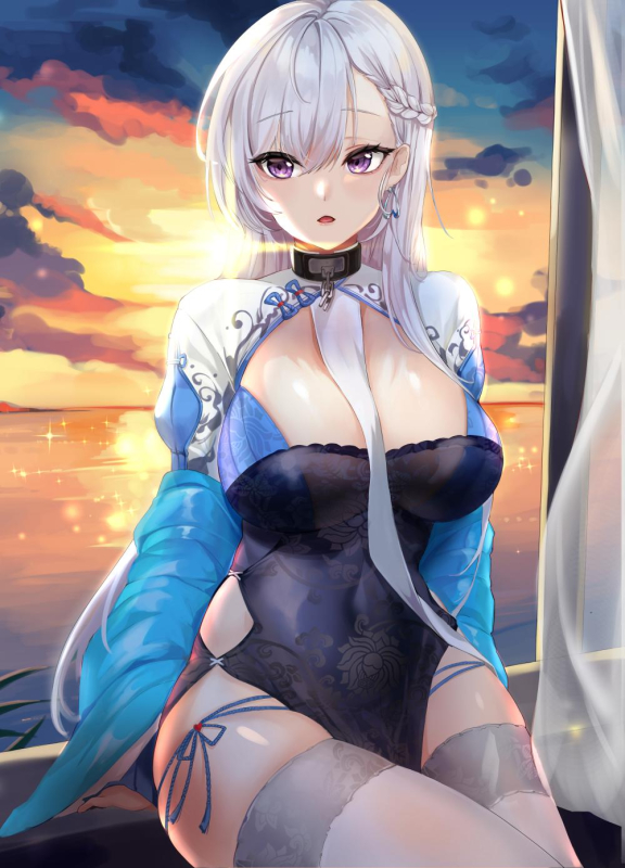 belfast (azur lane)+belfast (iridescent rose) (azur lane)