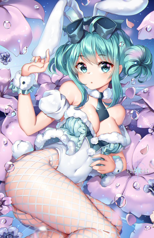 hatsune miku+bicute bunnies miku