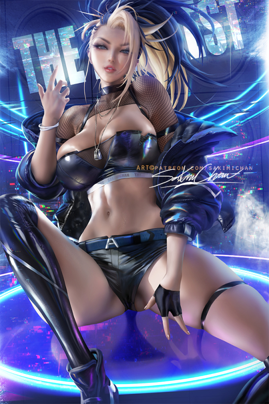 akali (league of legends)+the baddest akali