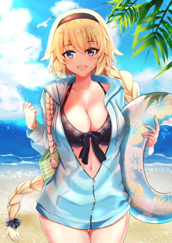 jeanne d'arc (fate) (all)+jeanne d'arc (swimsuit archer)