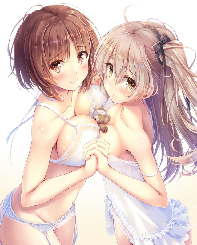 nishizumi miho+shimada arisu+boko (girls und panzer)