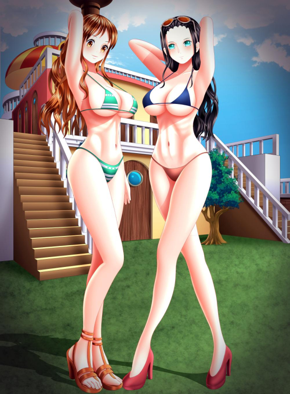 nami (one piece)+nico robin
