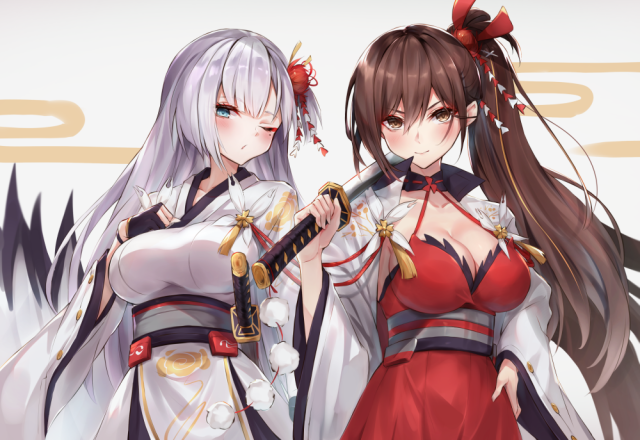 shoukaku (azur lane)+zuikaku (azur lane)