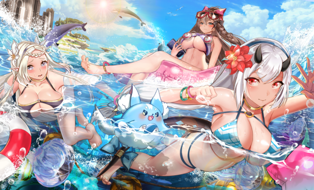 tagme (character)+yufine (epic7)+iseria arisphodel (epic7)