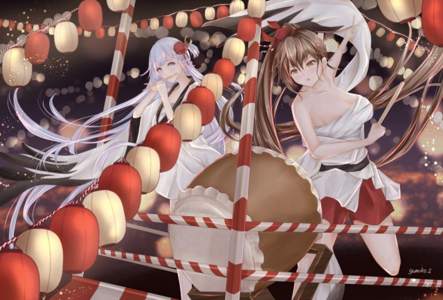 shoukaku (azur lane)+zuikaku (azur lane)