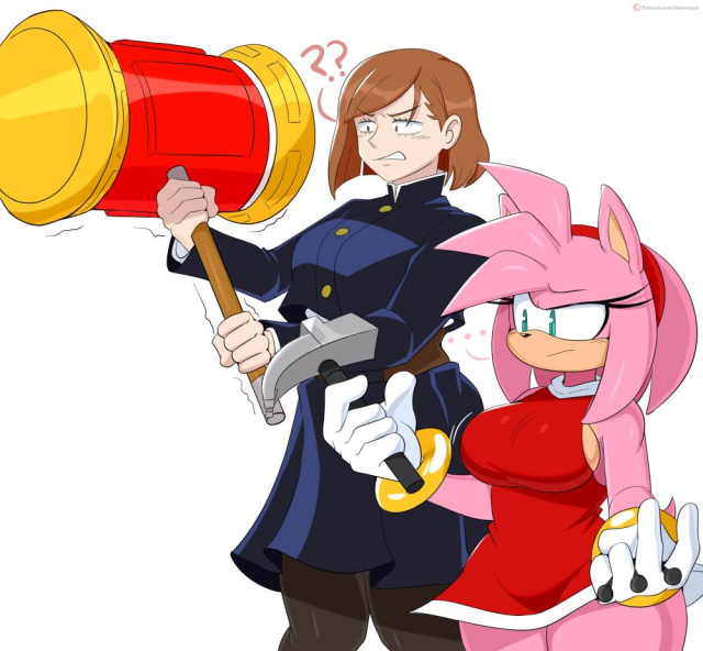 amy rose+nobara kugisaki