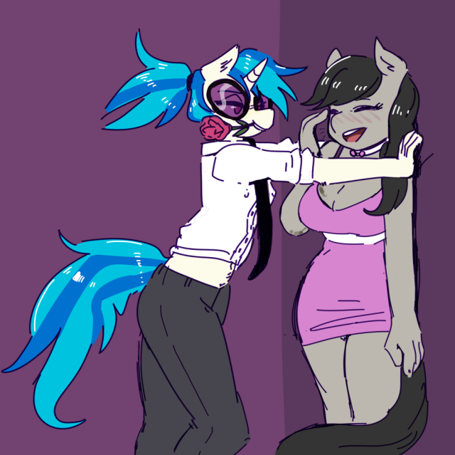 octavia (mlp)+vinyl scratch (mlp)